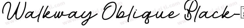Walkway Oblique Black字体转换